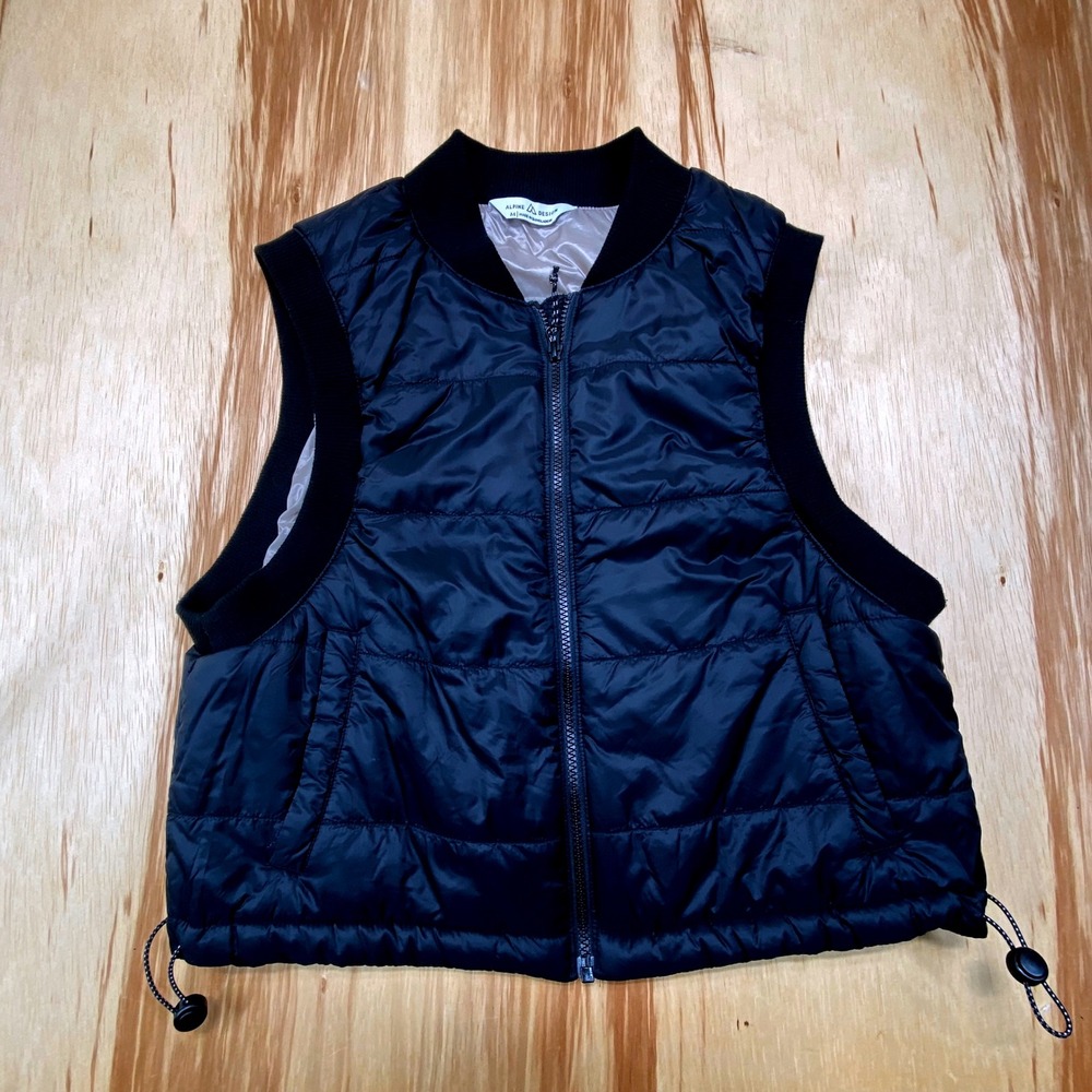 Alpine Design Women's Medium Black Shortie EcoTrail‎ Quilted Vest